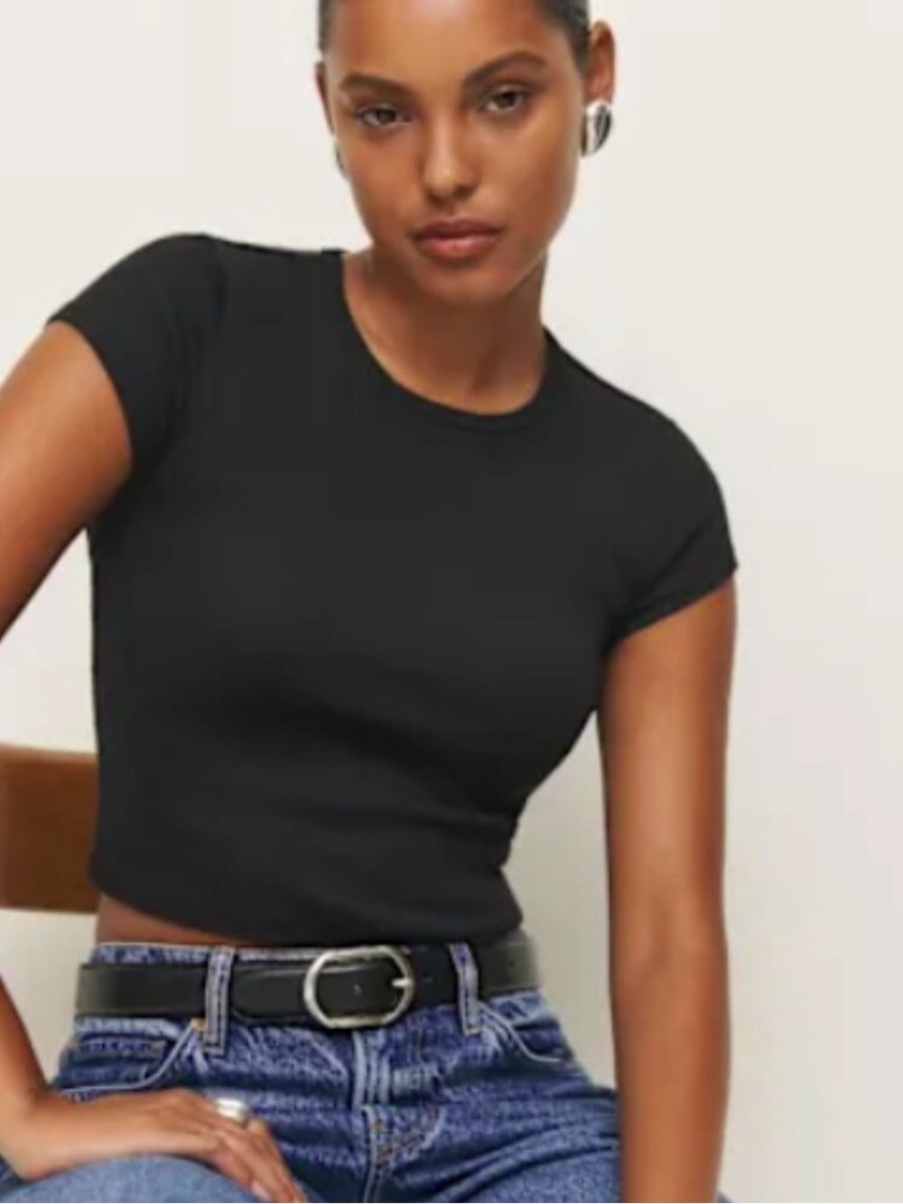 Reformation Hartley Knit Tee